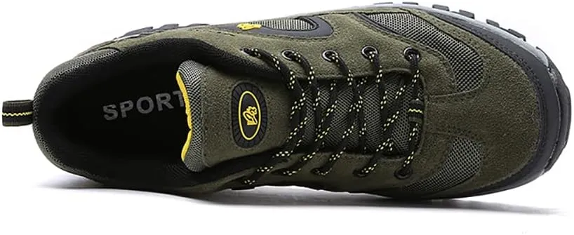 Succttssful Mens Hiking Shoes Waterproof Lightweight Outdoor Low-Top Climbing Shoes for Trekking Training Mountaineer Camping Trail