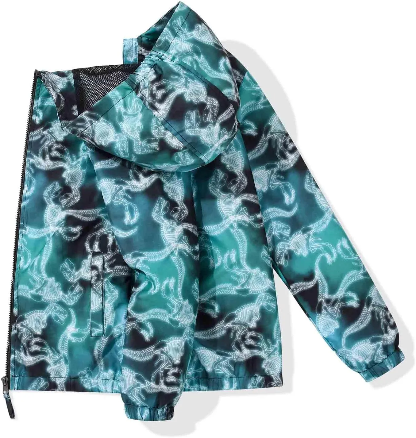 SUNDAY ROSE Boys Windbreaker Jacket Hooded Lightweight Windroof Water-resistant Outdoor Coats for Kids
