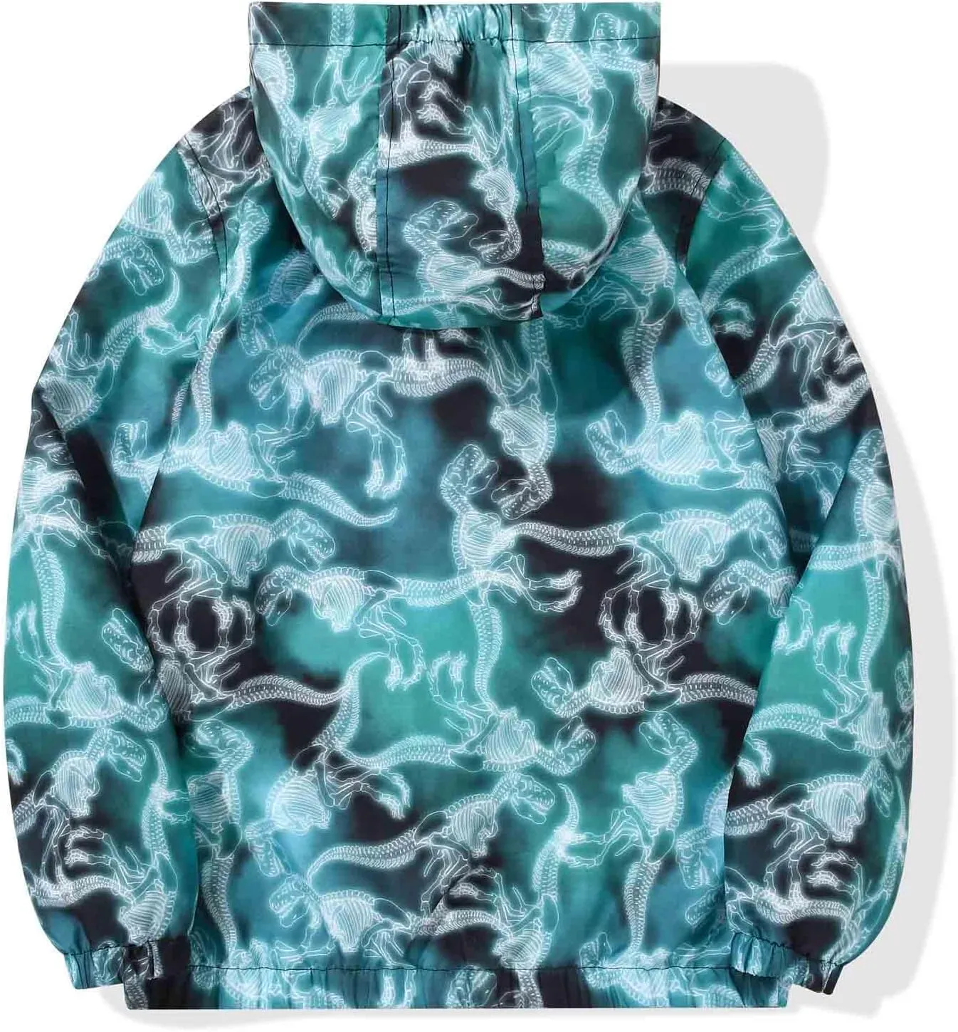 SUNDAY ROSE Boys Windbreaker Jacket Hooded Lightweight Windroof Water-resistant Outdoor Coats for Kids