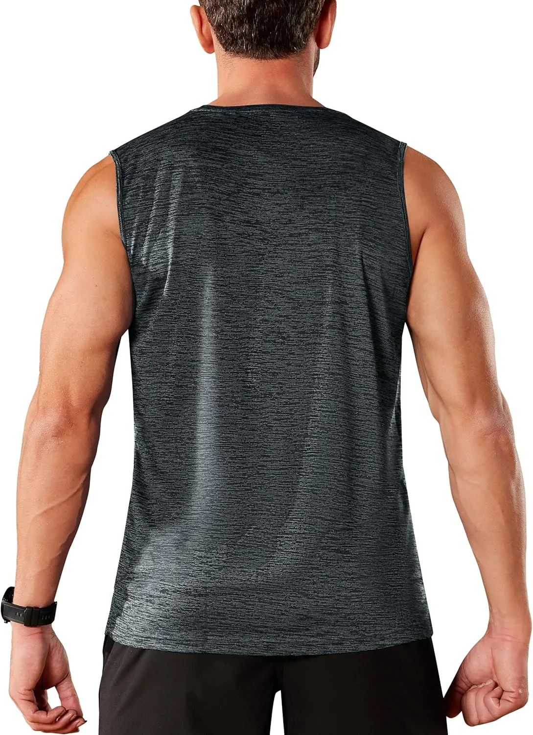 TACVASEN Men's Sleeveless Shirt Workout Muscle Tank Top Quick Dry Polyester Trainning Basketball