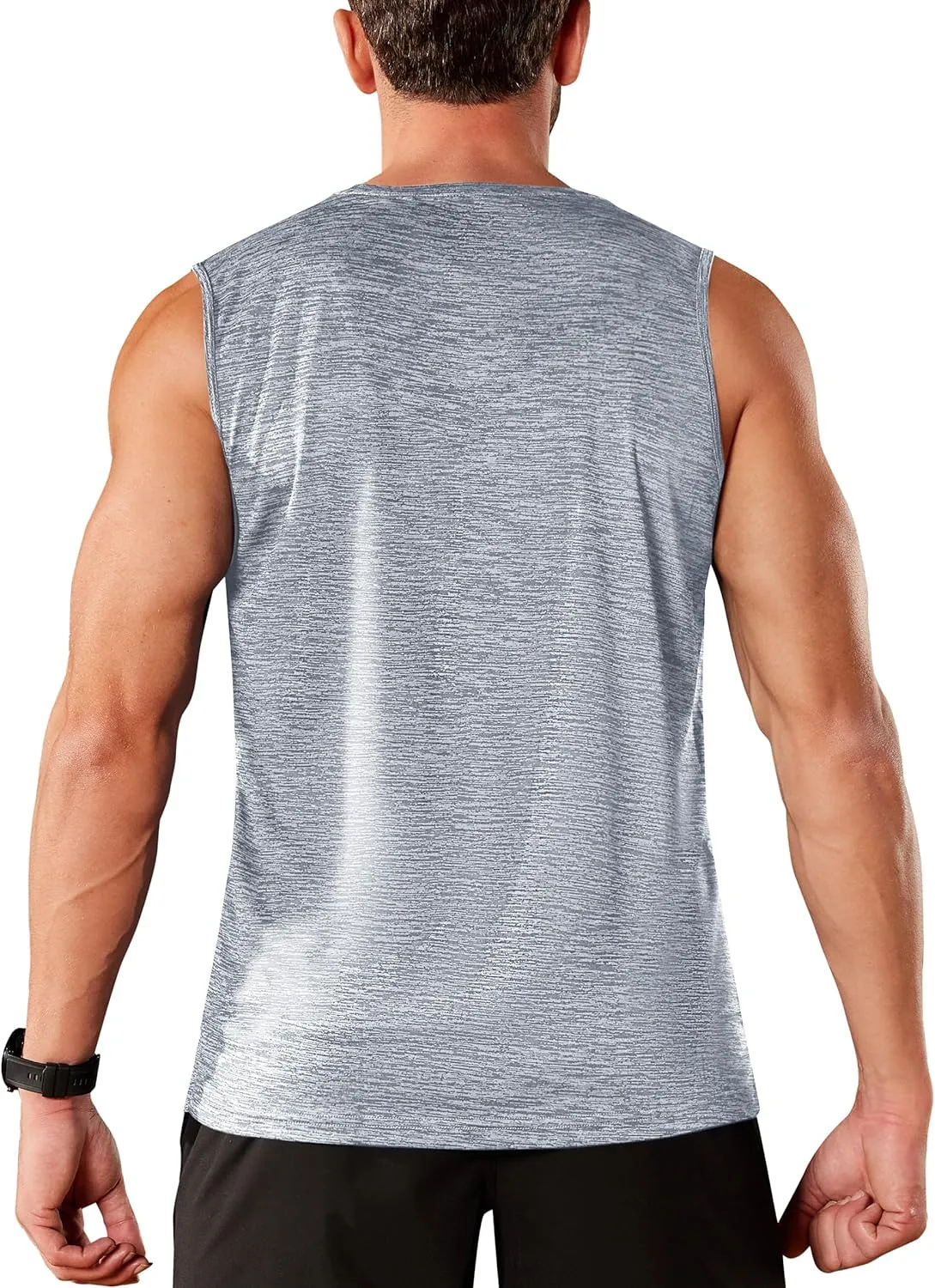 TACVASEN Men's Sleeveless Shirt Workout Muscle Tank Top Quick Dry Polyester Trainning Basketball