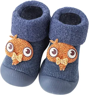 Toddler 10 Tennis Shoes Girls Solid Girls Socks Stocking Warm Baby Boys Soft Toddler Canvas Slip on Shoes Boys