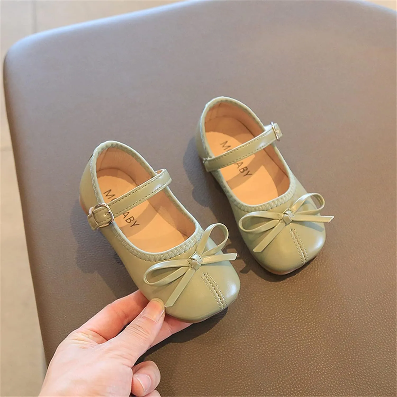 Toddler Dress Shoes Bowknot Mary Jane Shoes Girls Ballet Flat?? for Kids Wedding Par??y Big Kids Girls Size 6 Boots