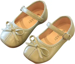 Toddler Dress Shoes Bowknot Mary Jane Shoes Girls Ballet Flat?? for Kids Wedding Par??y Big Kids Girls Size 6 Boots