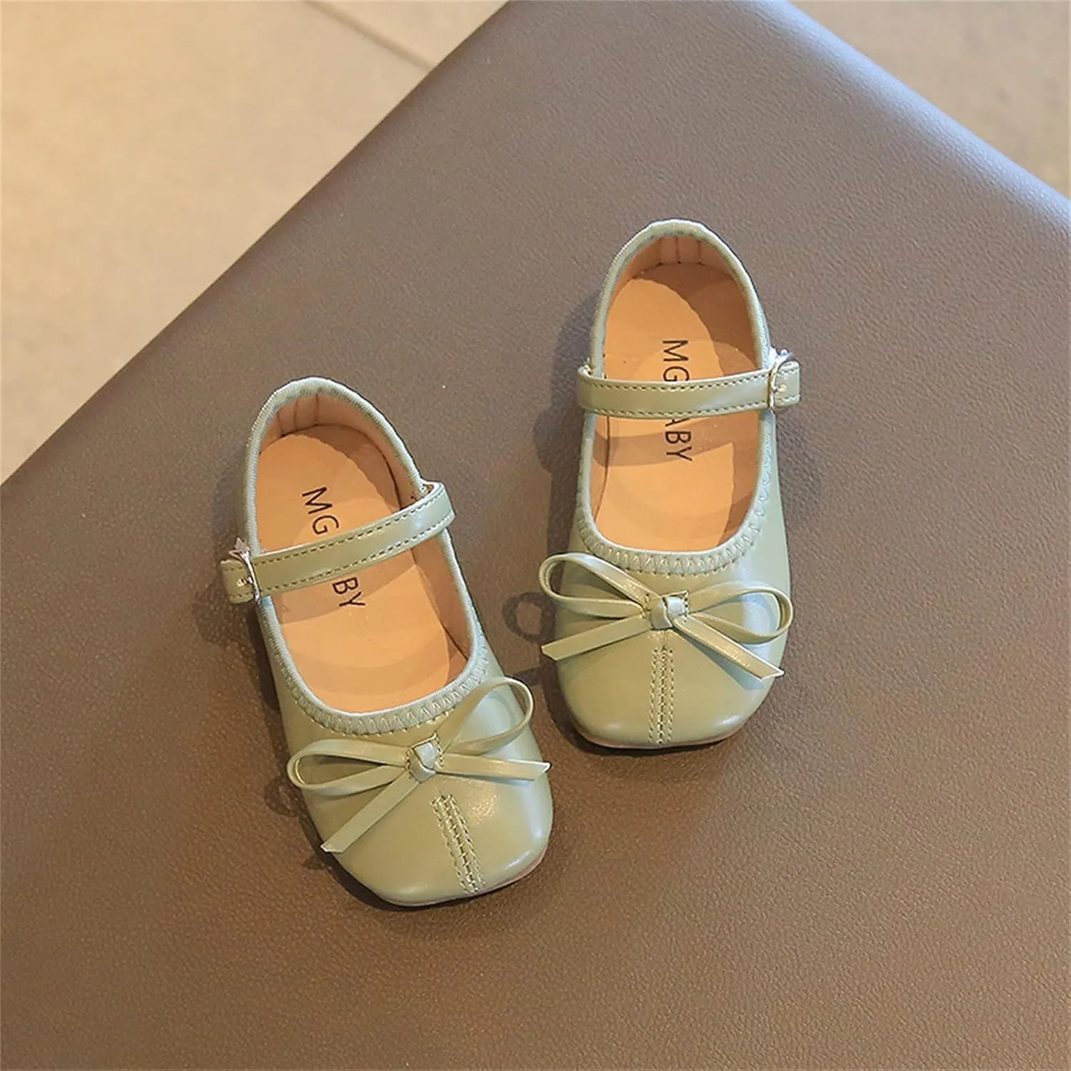 Toddler Dress Shoes Bowknot Mary Jane Shoes Girls Ballet Flat?? for Kids Wedding Par??y Big Kids Girls Size 6 Boots