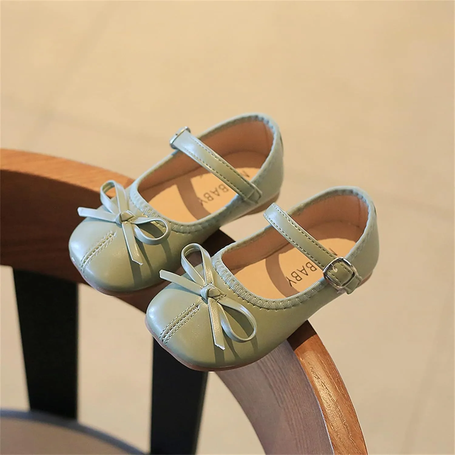 Toddler Dress Shoes Bowknot Mary Jane Shoes Girls Ballet Flat?? for Kids Wedding Par??y Big Kids Girls Size 6 Boots