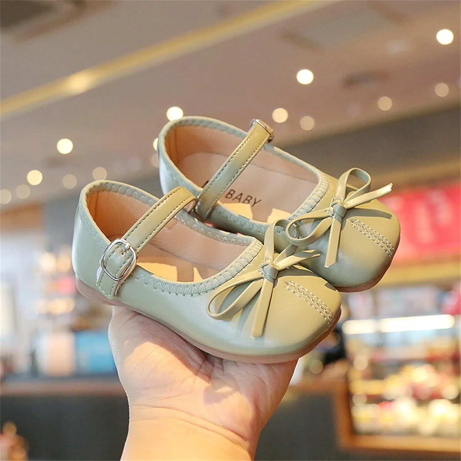Toddler Dress Shoes Bowknot Mary Jane Shoes Girls Ballet Flat?? for Kids Wedding Par??y Big Kids Girls Size 6 Boots