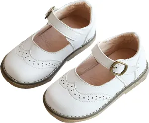 Toddler Little Girl Mary Jane Dress Shoes Ballet Flat?? for Par??y School ??niform ??xfords Bowknot Wedding Shoes