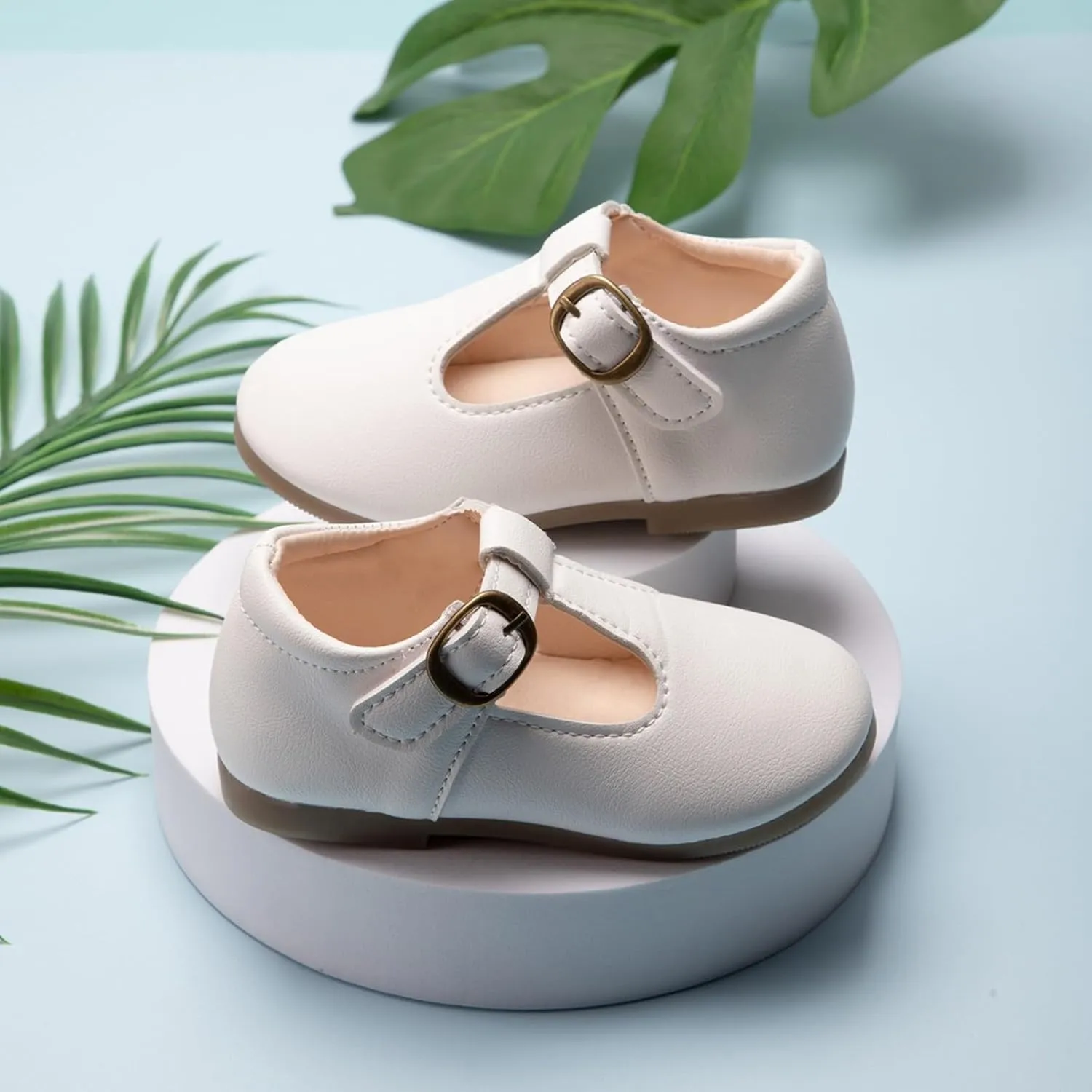 Toddler Little Girls Mary Jane Dress Shoes School Oxford for Girls Flat?? Wedding Part?? T-Strap Uniform Shoes