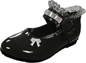 Toddler Princess Flower Leather Lace Mary Jane Dance Shoes ??xfords Soft Sweet Elegant Flat Shoes for Kids Girls