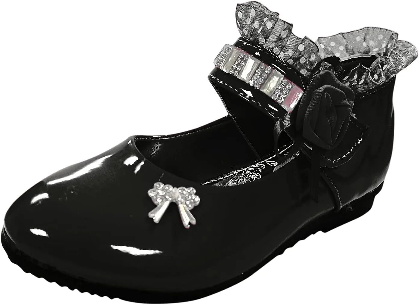 Toddler Princess Flower Leather Lace Mary Jane Dance Shoes ??xfords Soft Sweet Elegant Flat Shoes for Kids Girls
