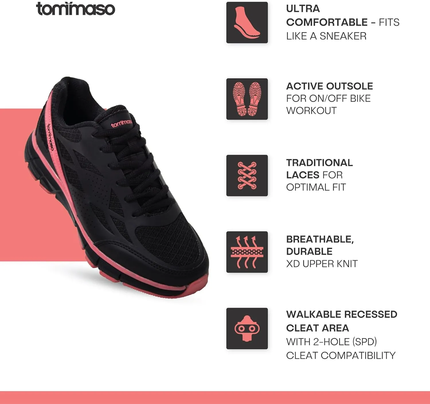 Tommaso Cycling Shoes WomenOutdoor Cycling Shoes WomenWomen Specialized Bike Shoes Walkable Cycling ShoesWomen SPD Cycling ShoesIndoor Cycling Shoes Women SPDPeloton ShoesSPD Cleat Installed