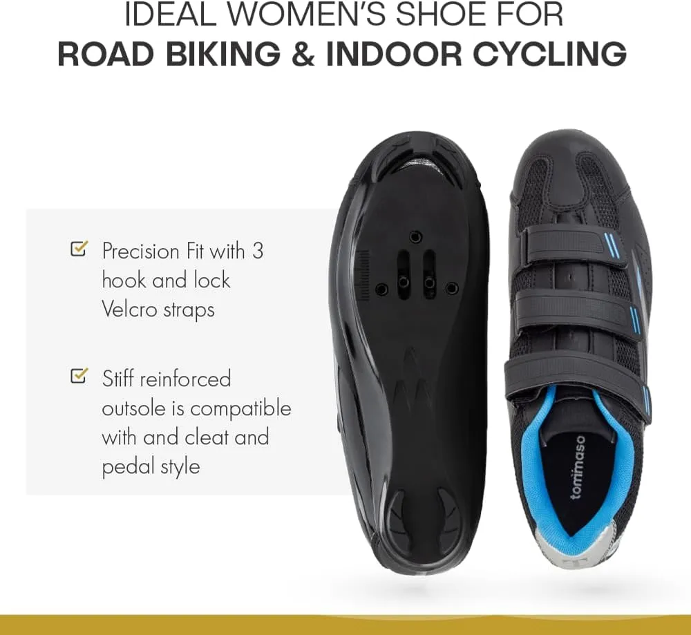 Tommaso Pista SPD & Peloton Shoes for Women2 in 1Fit for Peloton, Road Bicycles & Most Indoor BikesInstall Your Own Delta or SPD Cleats Essential Bike Accessories for Cyclebar & Soulcycle