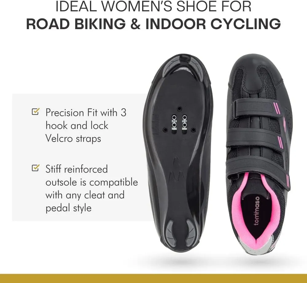 Tommaso Pista SPD & Peloton Shoes for Women2 in 1Fit for Peloton, Road Bicycles & Most Indoor BikesInstall Your Own Delta or SPD Cleats Essential Bike Accessories for Cyclebar & Soulcycle