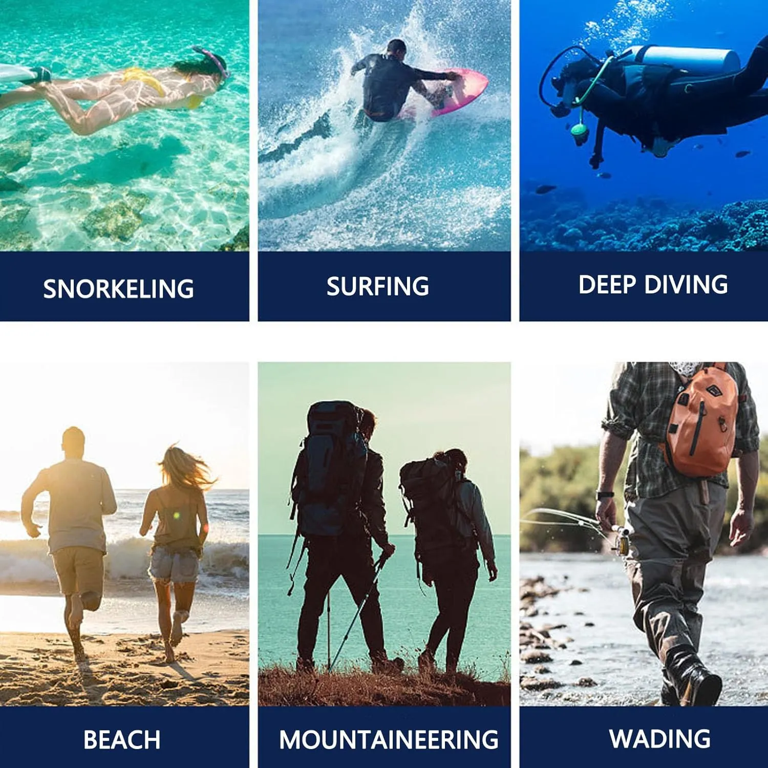 Water Boots for Men Women, Dive Boots with Anti Slip Sole Water Sports Neoprene Booties Thickened Soft Sole Wear Resistance Wading Boots Water Boots for Snorkeling Swimming Surfing