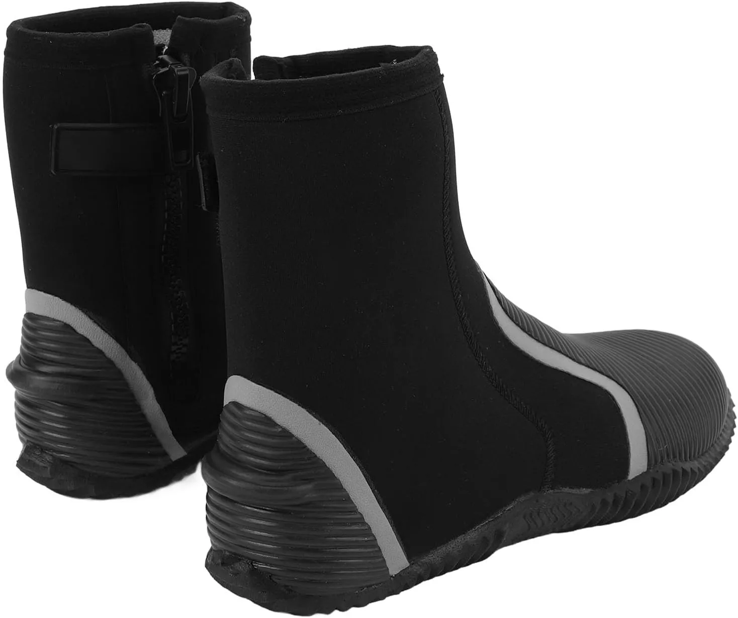 Water Shoes Diving Boots,5mm Thickened Zippered Dive Boots for Diving, Snorkeling, Outdoor Water Sports