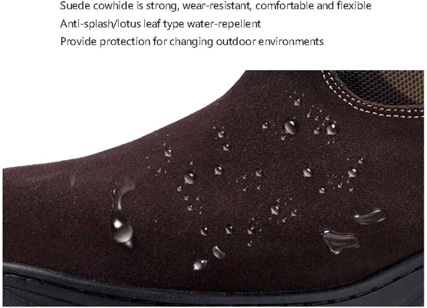 Waterproof Snow Boots for Men, Men Plus Size Extra Camouflage Fur Lined Warm Snow Boots, Outdoor Wear Resistant Anti Slip Tall Snow Boots, for Work, Walking, Hiking, Outdoor