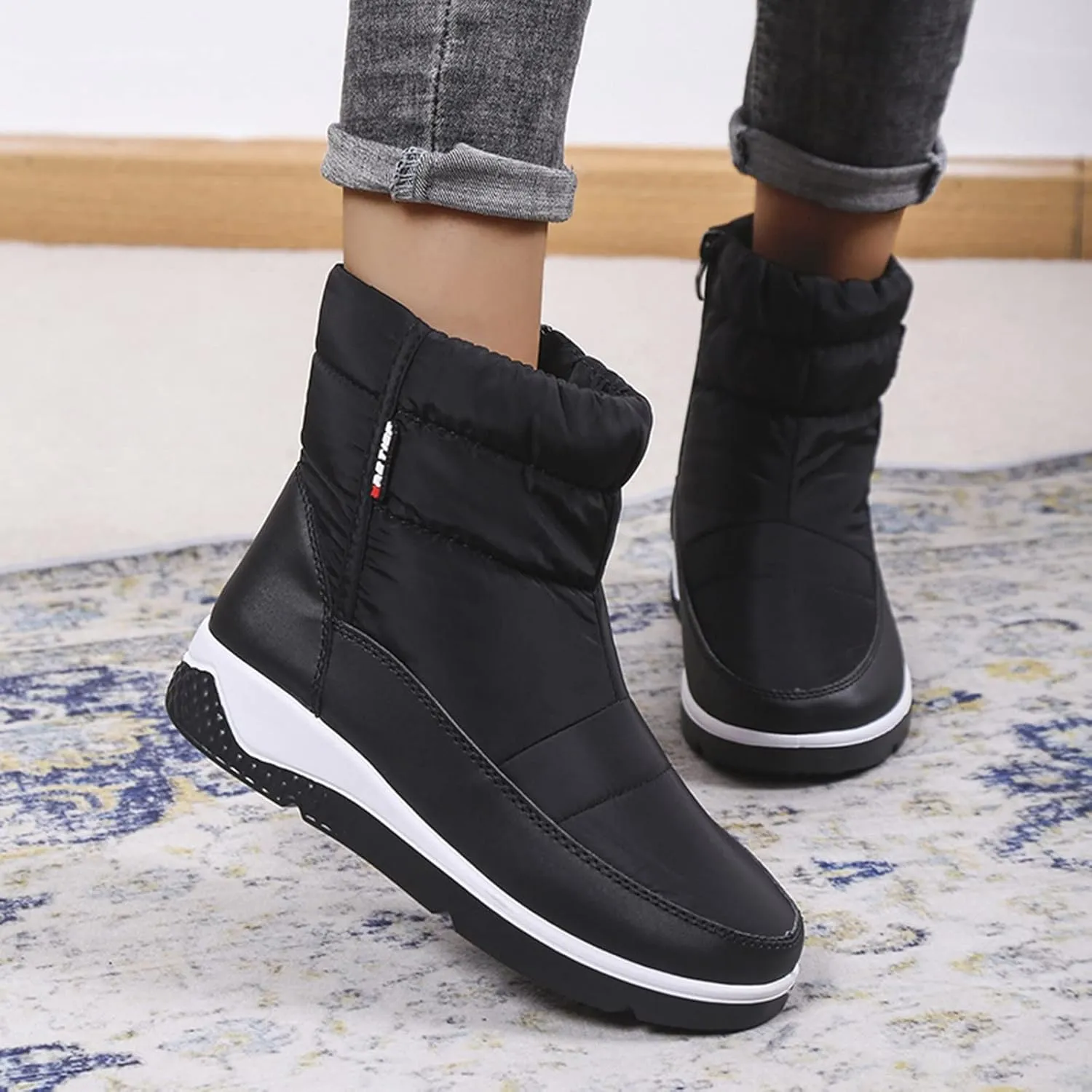 Winter Boots for Women Wide Width Winter Waterproof Boots for Women Tall Woman Winter Boots Winter Boots Size 12 for Woman Knee High Womens Hiking Boots Waterproof Lightweight Ankle Support