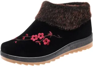 Winter Snow Boots for Women 2023 Trendy Womens Winter Boots Size 12 Women's Winter Boots White Color Black Leather Winter Boots for Women Snow Boots Wide Calf Women