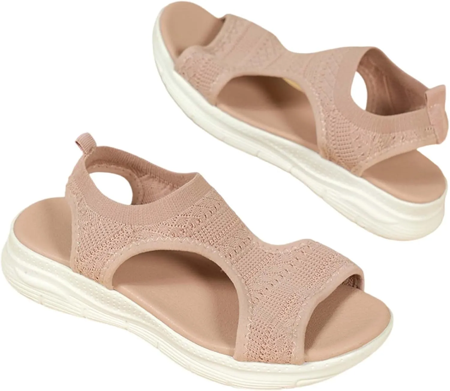 Women Mouth Sandals Wedge Platform Platform Sandals Boho Summer Beach Womens Dresses Outdoor Casual Beach Shoes