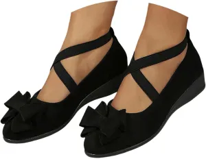 Women's Ballet Flats Pointed Toe Slip-On Shoes with Wide Fit Lightweight Summer Dance Shoes for Dresses, Sports & Casual Outings