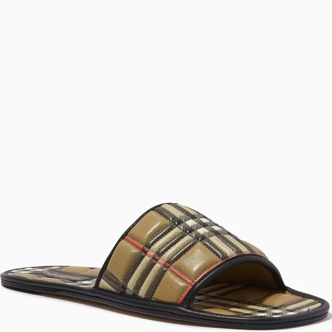 Womens Burberry Alixa Check Sandal