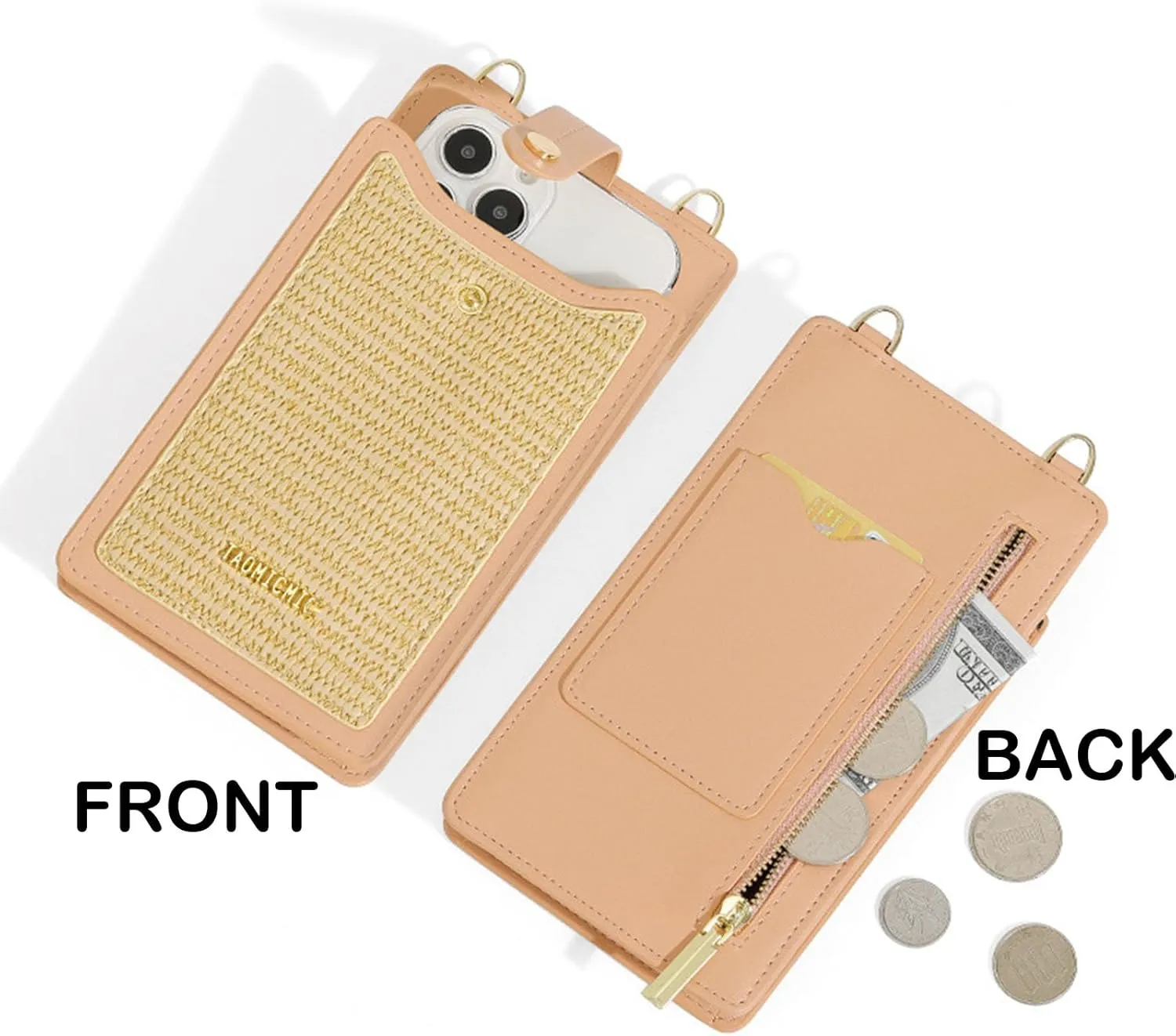 Womens Cellphone Crossbody Bag Small Light Leather Shoulder Purse Handbag Card Wallet Lanyard Case Girls Satchel Pouch