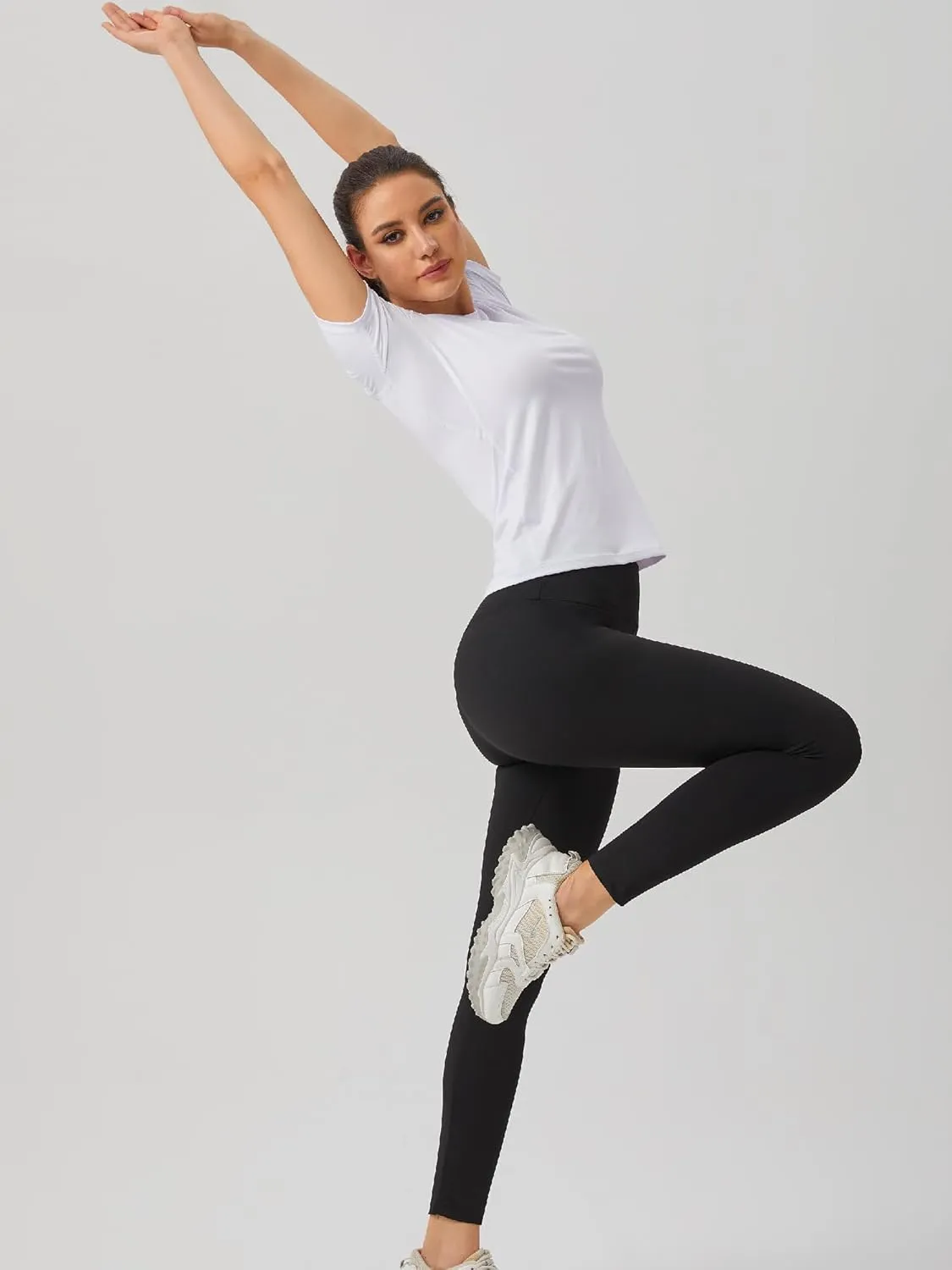 Women's Fitness Athletic Casual T-Shirt Running Workout Yoga Quick Dry Top 3 Pack