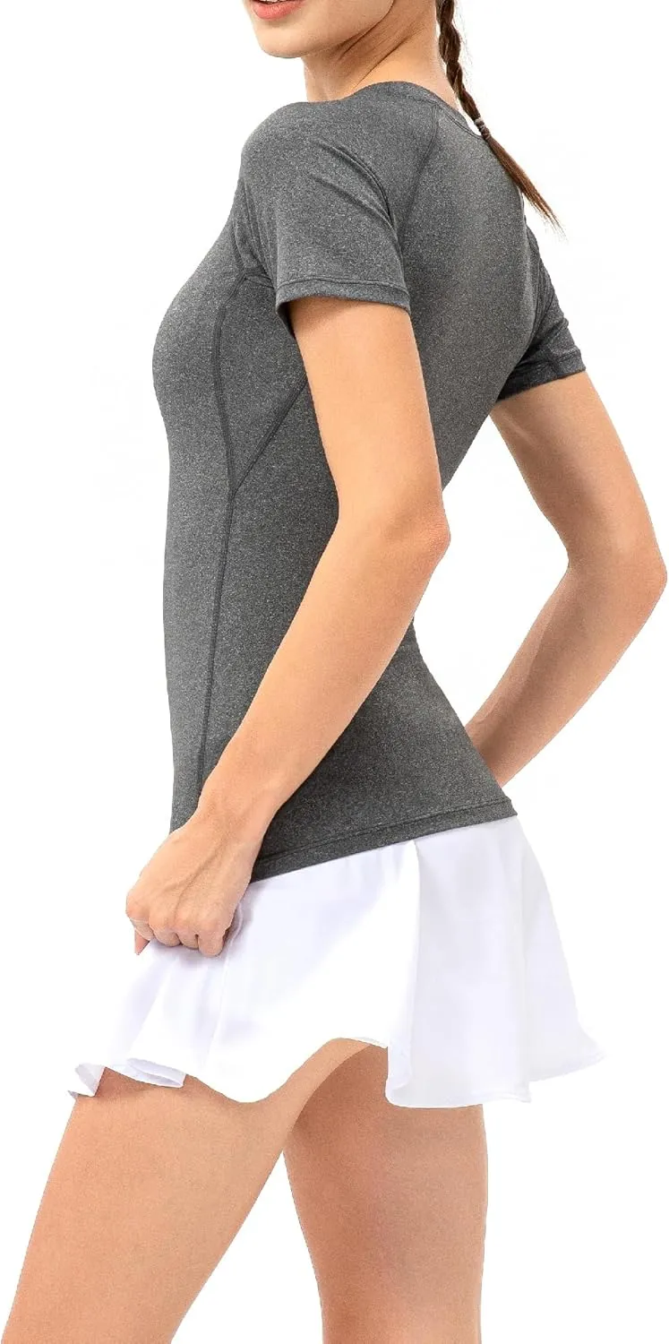 Women's Fitness Athletic Casual T-Shirt Running Workout Yoga Quick Dry Top 3 Pack