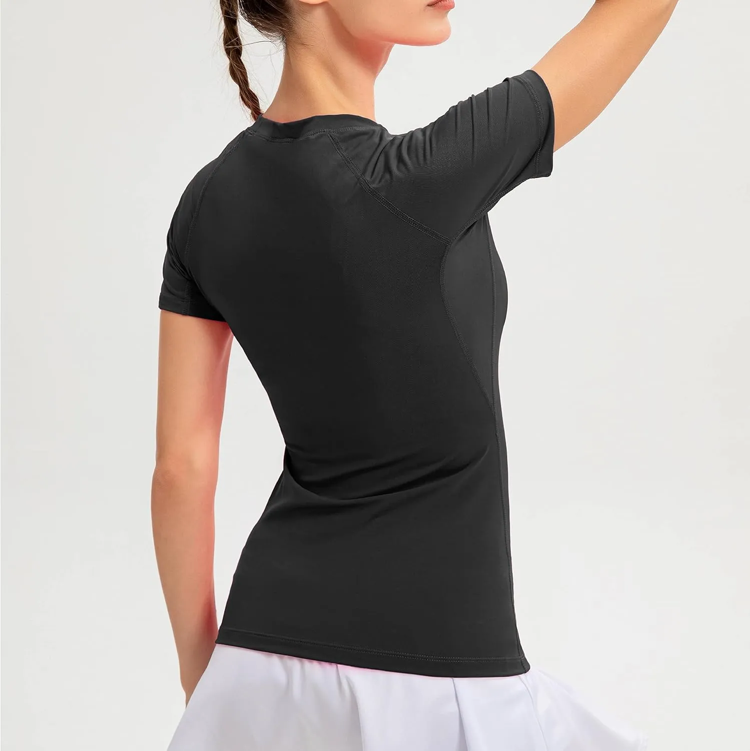 Women's Fitness Athletic Casual T-Shirt Running Workout Yoga Quick Dry Top 3 Pack