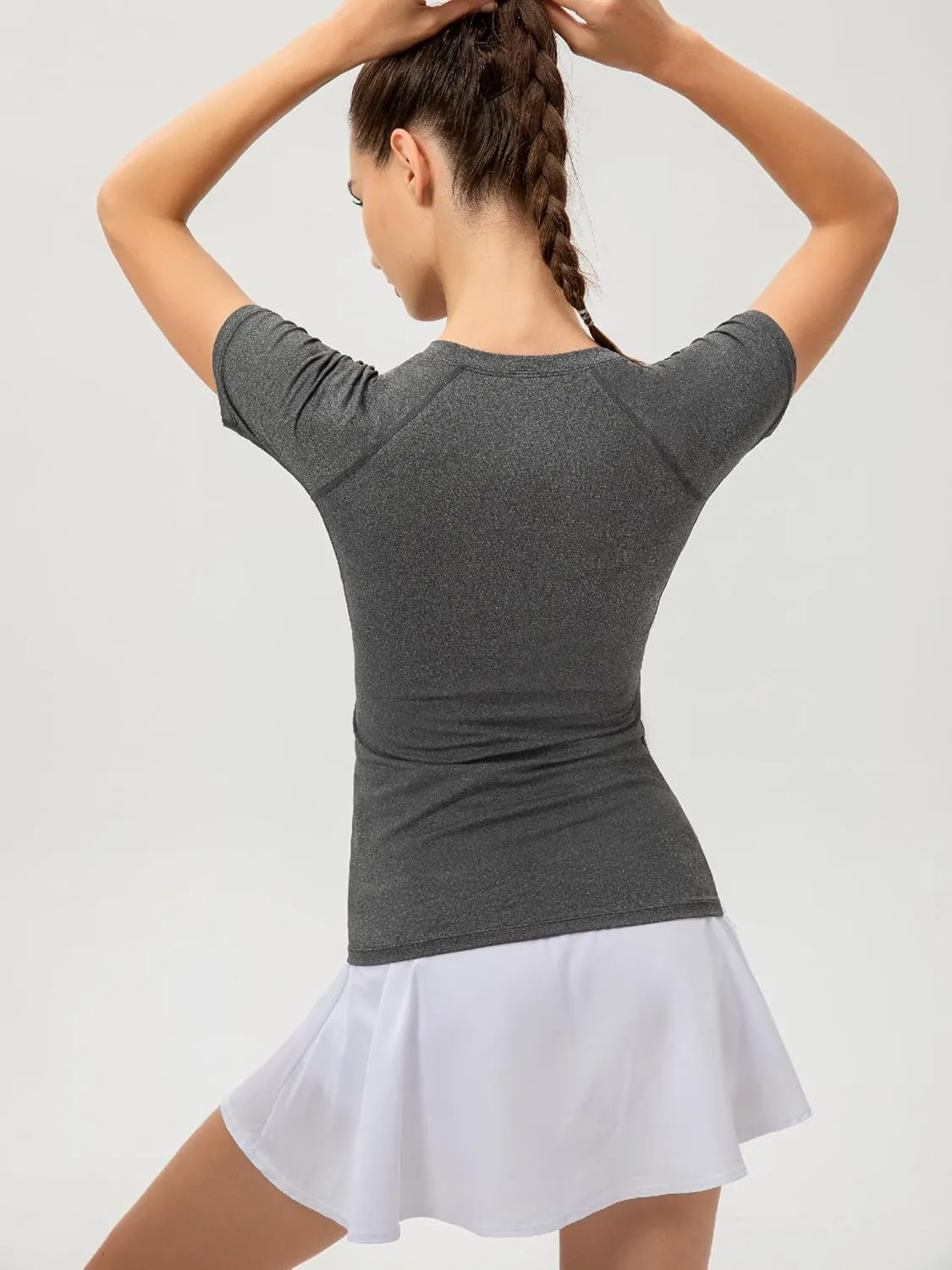 Women's Fitness Athletic Casual T-Shirt Running Workout Yoga Quick Dry Top 3 Pack