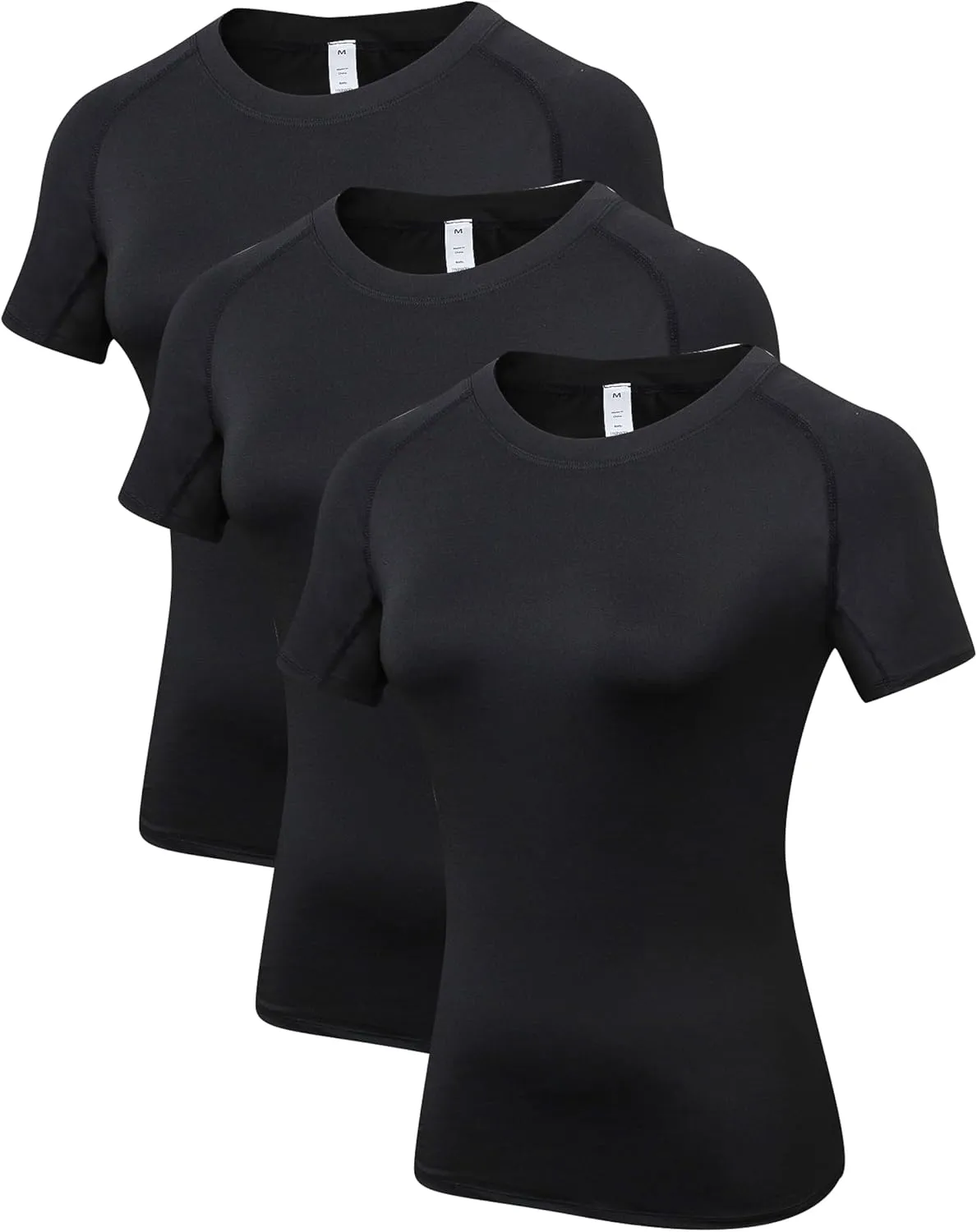 Women's Fitness Athletic Casual T-Shirt Running Workout Yoga Quick Dry Top 3 Pack