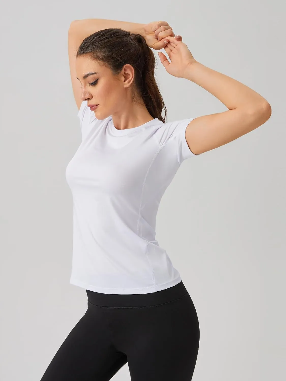 Women's Fitness Athletic Casual T-Shirt Running Workout Yoga Quick Dry Top 3 Pack