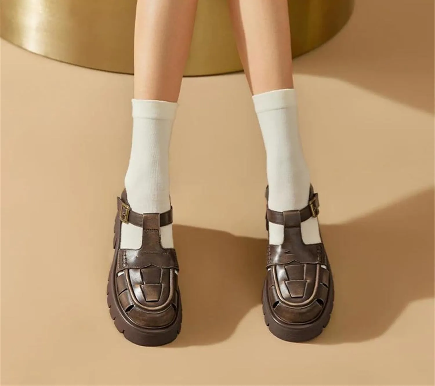 Women's Gladiator Platform Sandals - Thick Sole Throwback-Inspired Roman Beach Summer Shoes
