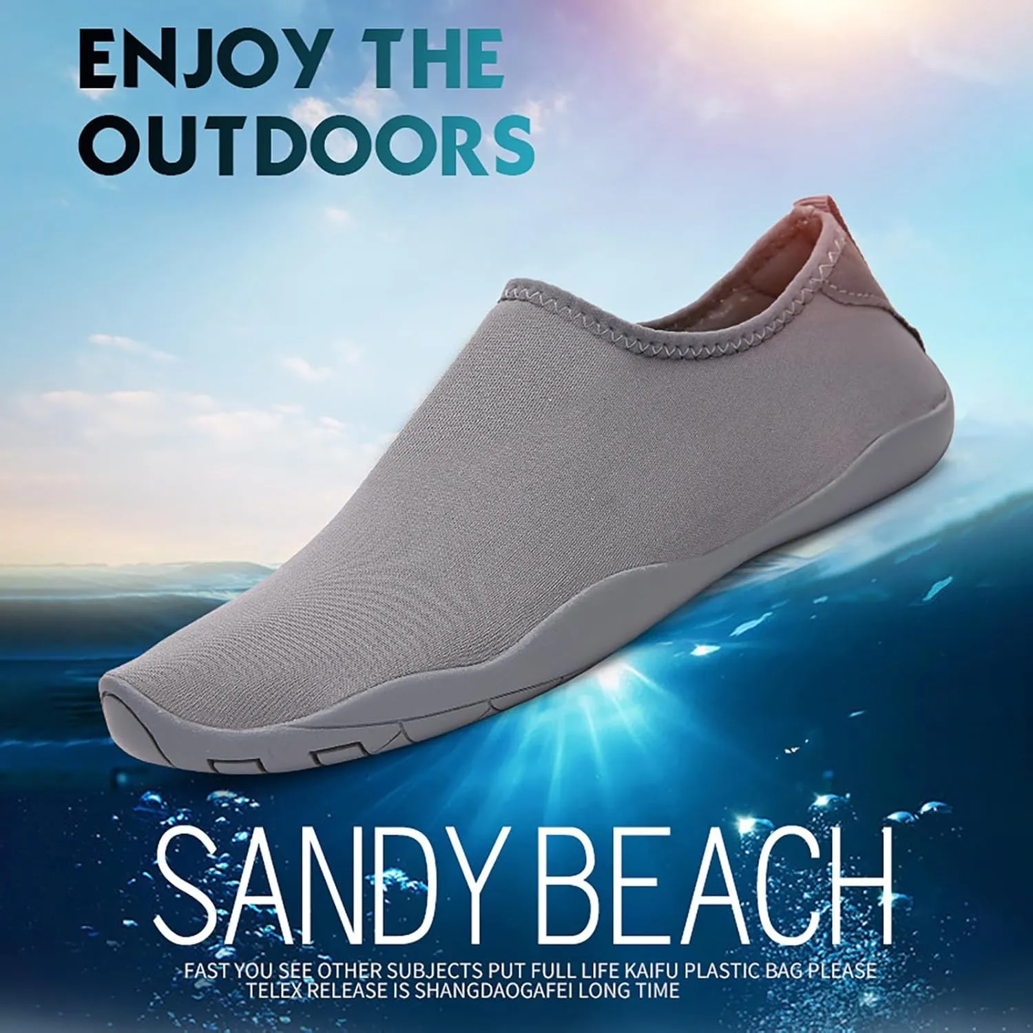 Womens Mens Water Shoes Quick Dry Barefoot Aqua Socks for Beach Swim Pool Surf Hiking Kayaking Yoga Outdoor Water Sports Activities