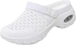 Women's Orthopedic Clogs Breathable Mesh Mules Comfort Wear Orthowear Shoes Lightweight Sports Sandals Slip On Ladies Sneakers Beach Walking Shoes for Summer Comfortable Sandal Clogs for Nurse 2025