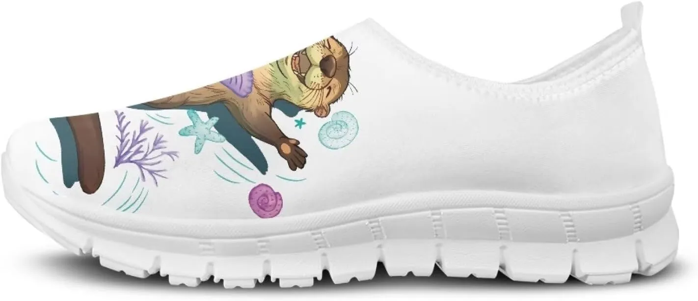 Women's Slip-On Shoes Walking Non-Slip Shoes Casual Fashion Loafers Low Top Work Sneakers Workout Shoes for Women US 5.5-11.5