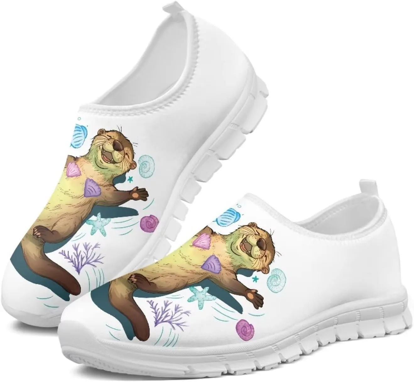 Women's Slip-On Shoes Walking Non-Slip Shoes Casual Fashion Loafers Low Top Work Sneakers Workout Shoes for Women US 5.5-11.5