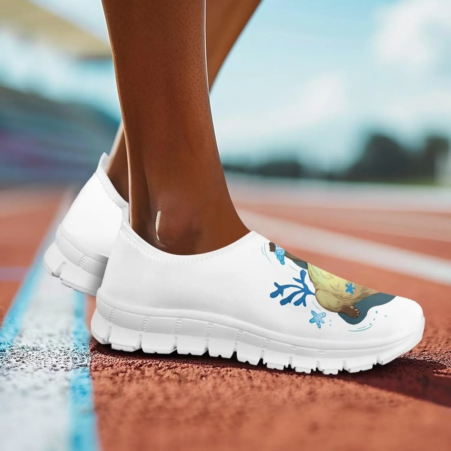 Women's Slip-On Shoes Walking Non-Slip Shoes Casual Fashion Loafers Low Top Work Sneakers Workout Shoes for Women US 5.5-11.5