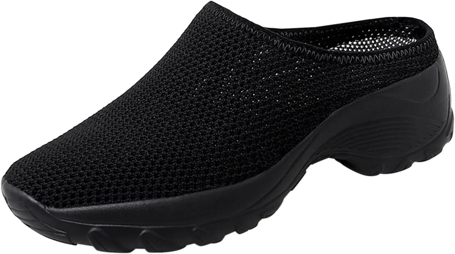 Women's Spring and Autumn Fashion Orthopedic Flying Knit Half Slippers Thick Soled Shoes Trendy Woman's Shoes Casual