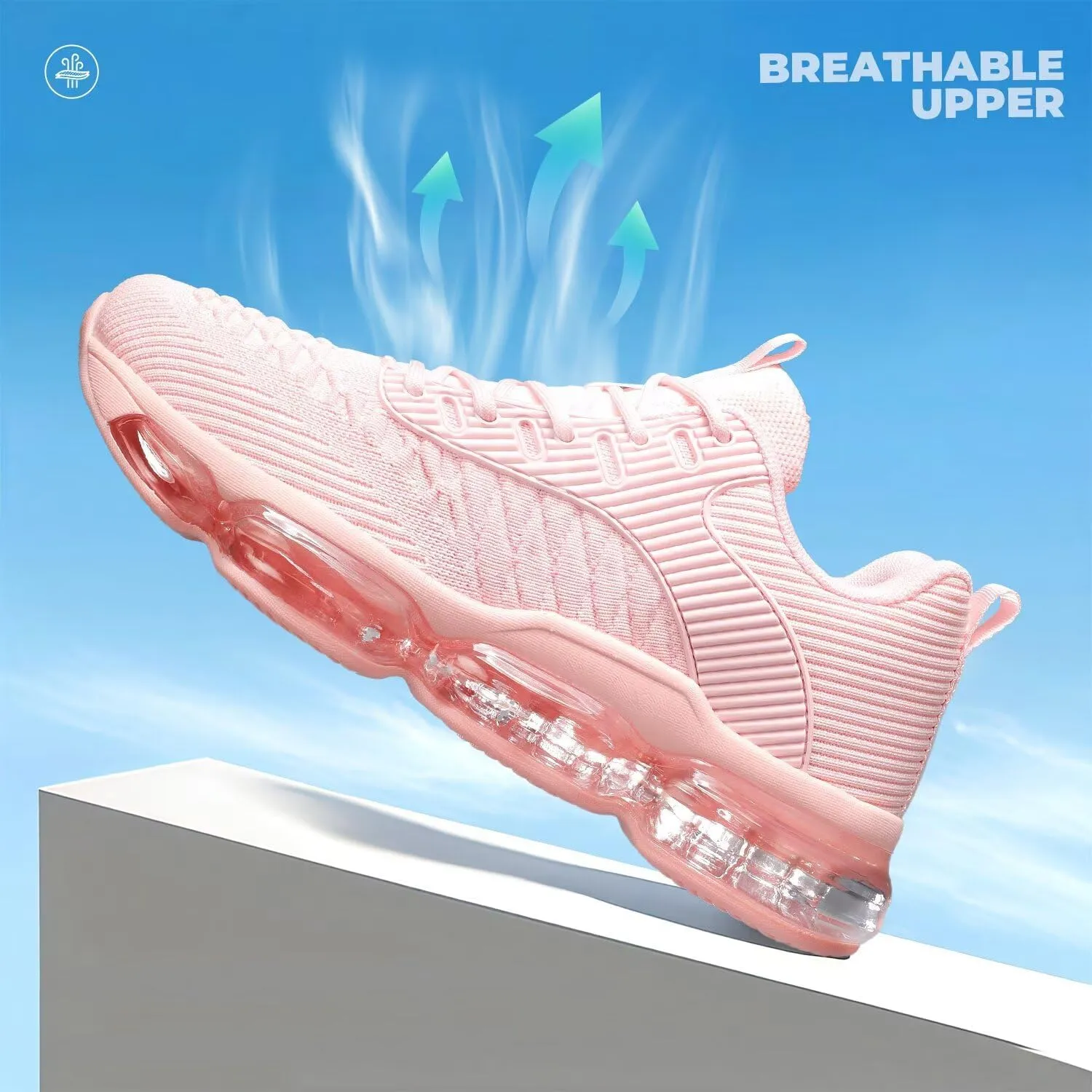 Womens Walking Running Shoes Air Cushion Basketball Sneakers Fashion Tennis Breathable Sport Gym Fitness Cross Trainers Shoes