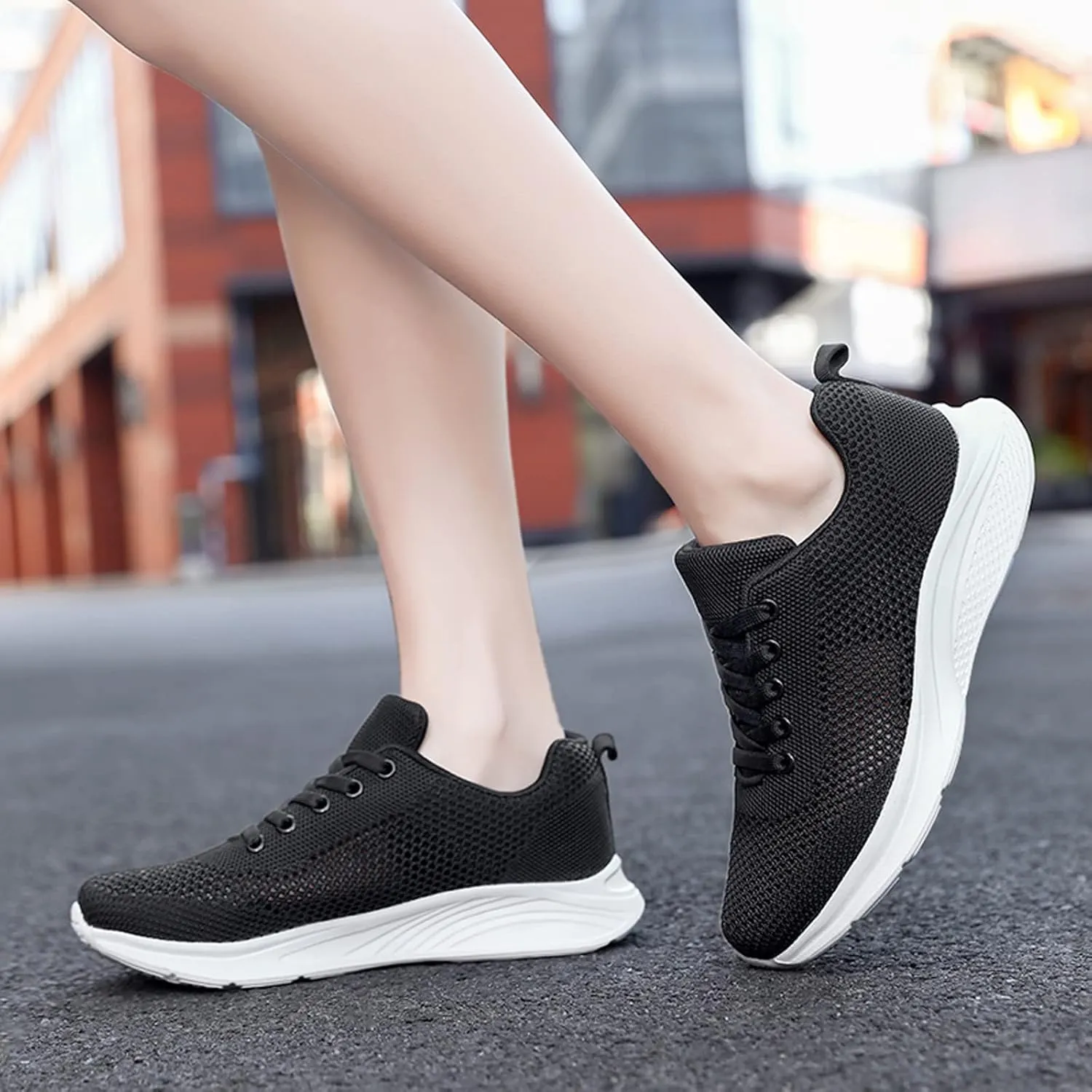 Women's Walking Shoes Mesh Breathable Lightweight Fashion Mens Casual Shoes Lightweight Casual Black Shoes Fashion Sneakers Brown Tennis Shoe Trainers Shoe