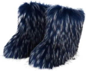 Womens Winter Boots Waterproof Wide Leg Women Snow Booties Cute Tall Winter Boots for Women Tall Snow Boots for Women Cute Botas De Invierno Mujer Oferta