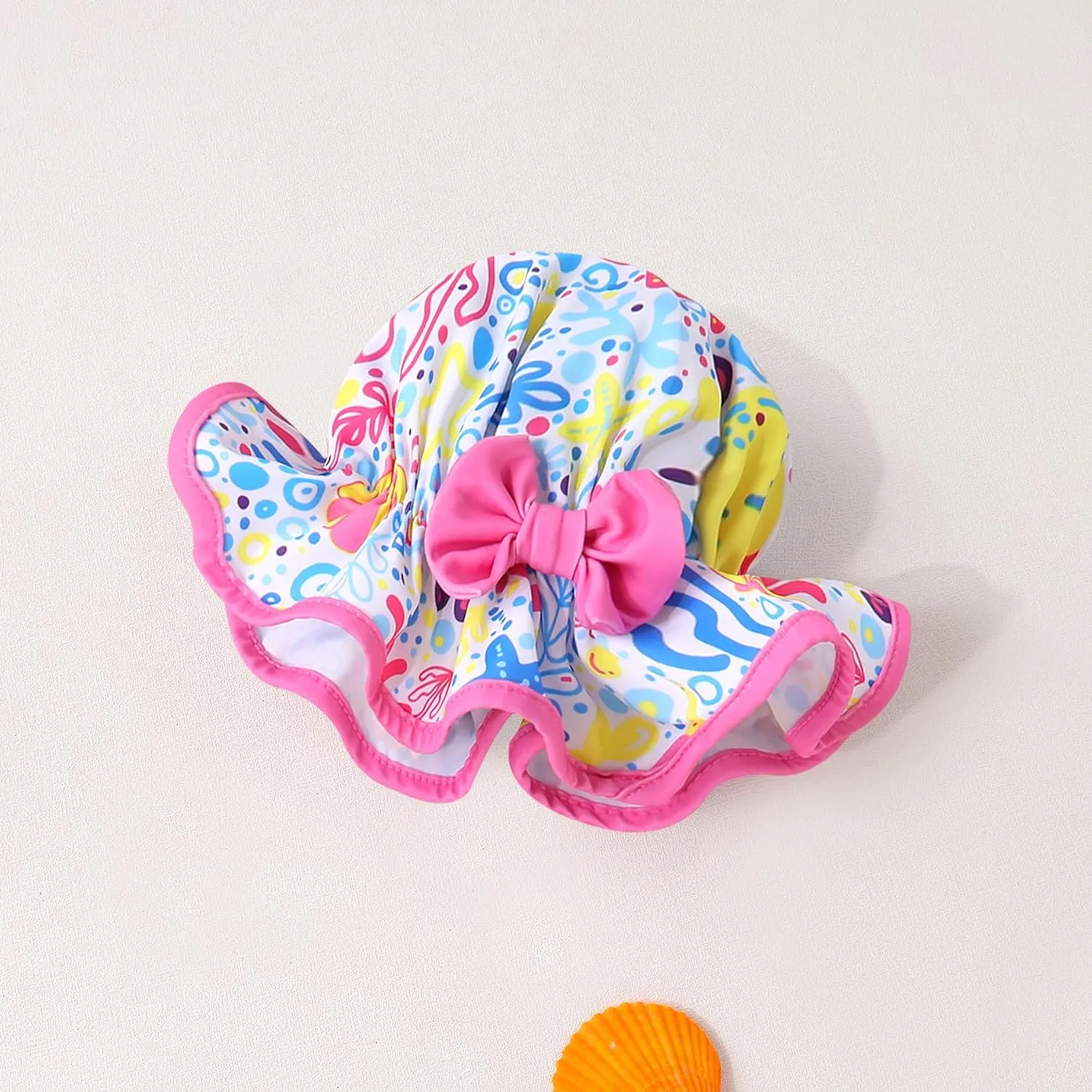 YOUNGER TREE Toddler Baby Girl Swimsuit Infant One Piece Bathing Suits with Hat Newborn Summer Beach Swimwear